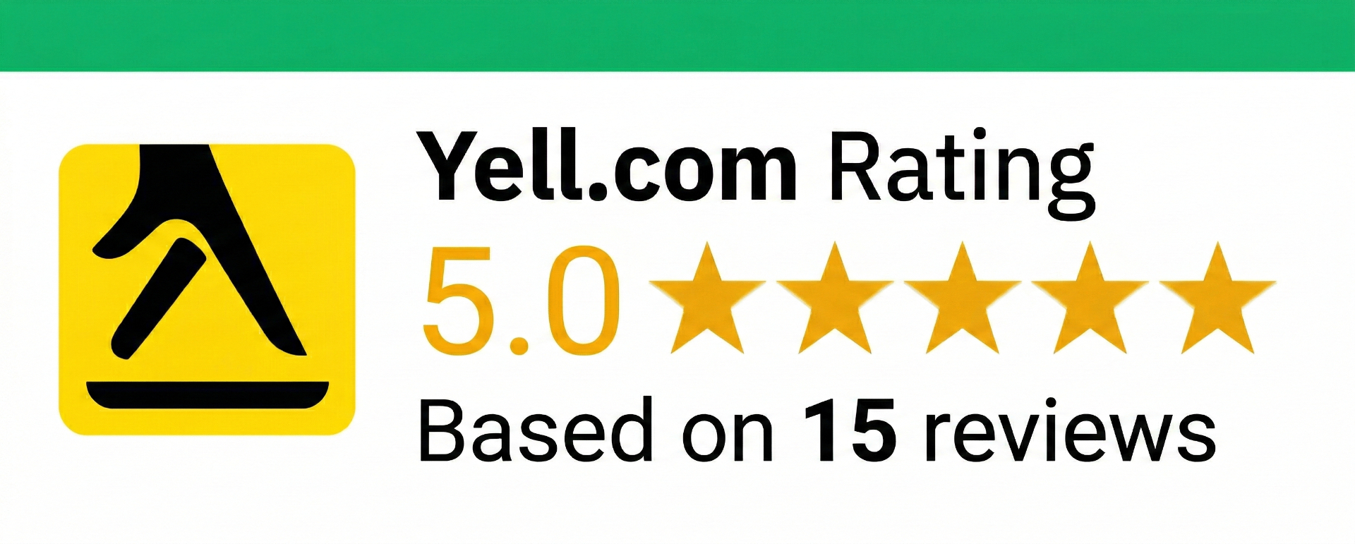 Yell.com 5-Star Rating Badge